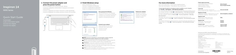 Dell Inspiron 14 5000 Series User manual