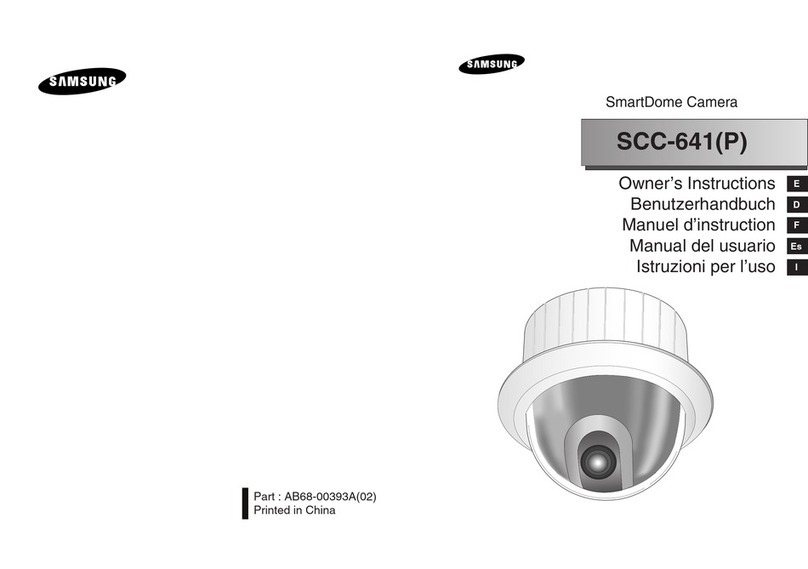 Samsung SCC-641 - 22x Zoom Smart Dome Camera User manual