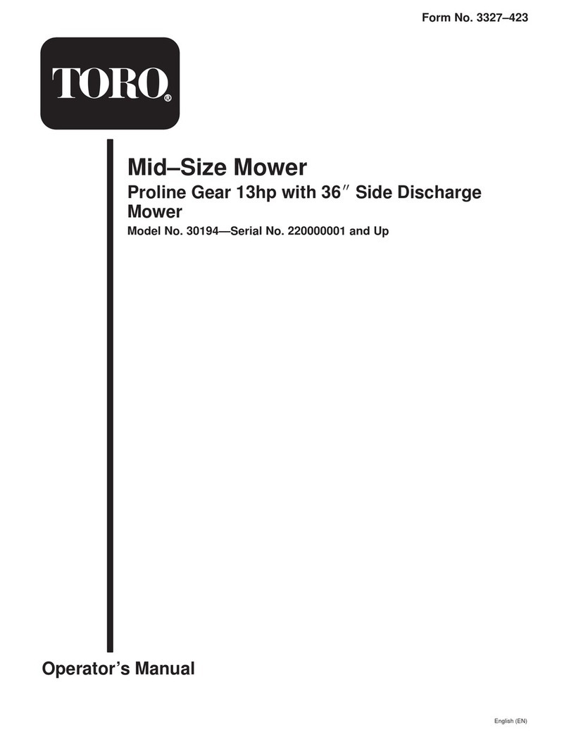 Toro ProLine 30194 User manual