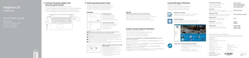 Dell Inspiron 15 3000 Series User manual