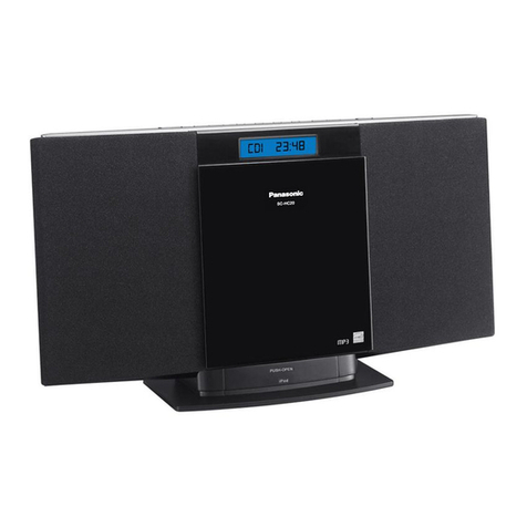 Panasonic SCHC20 - COMPACT STEREO SYSTEM Operating	 instruction