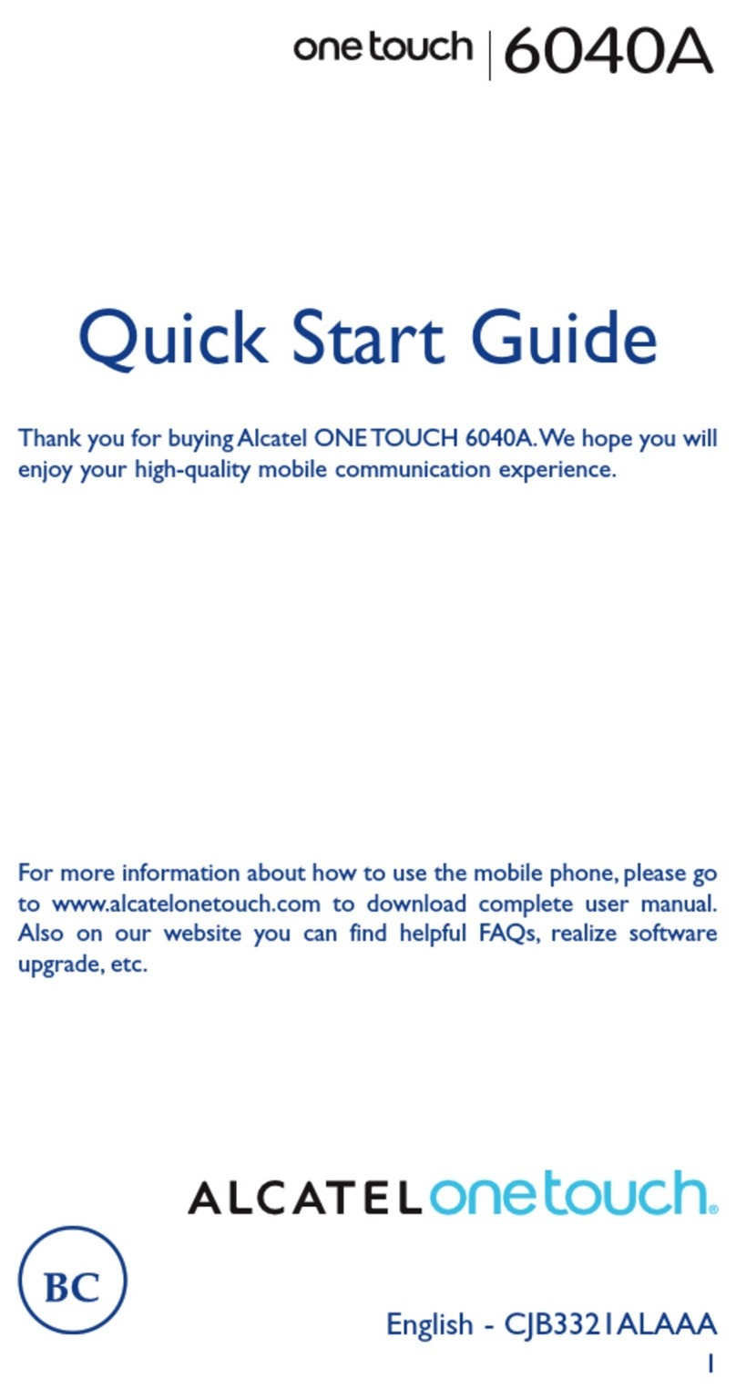 Alcatel 6040A User manual