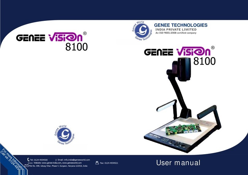 Genee World GV8100 User manual