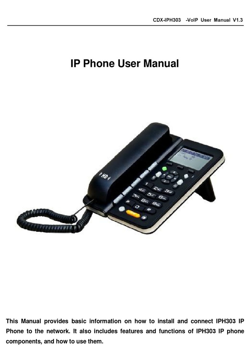 Excelltel CDX-IPH303 User manual