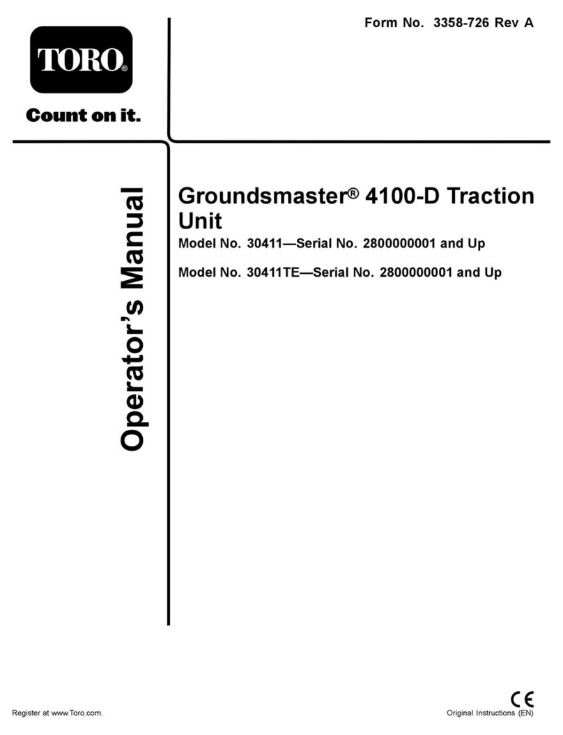Toro Groundsmaster 4100-D 30411 Operator's manual