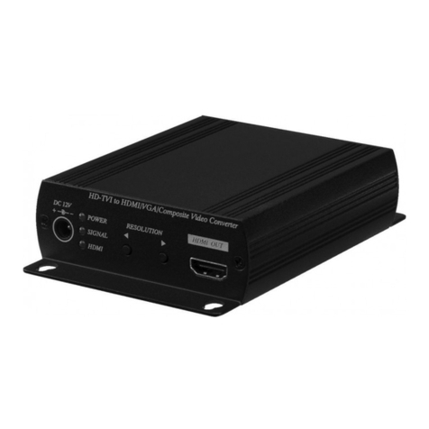 Monacor HDTVI-100 CON User manual