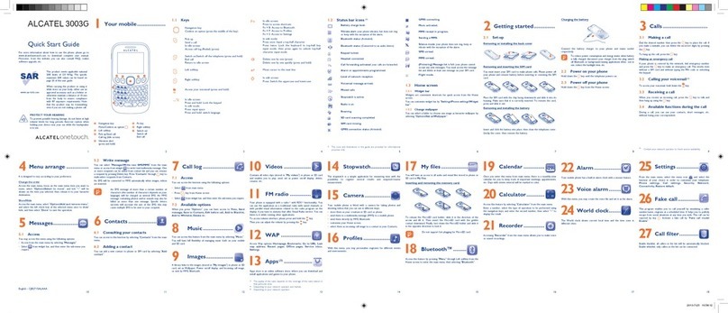 Alcatel Tribe 3003G User manual