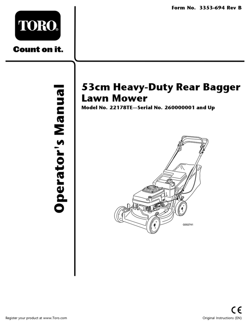 Toro 22178TE Operator's manual Toro 22178TE Operator's manual