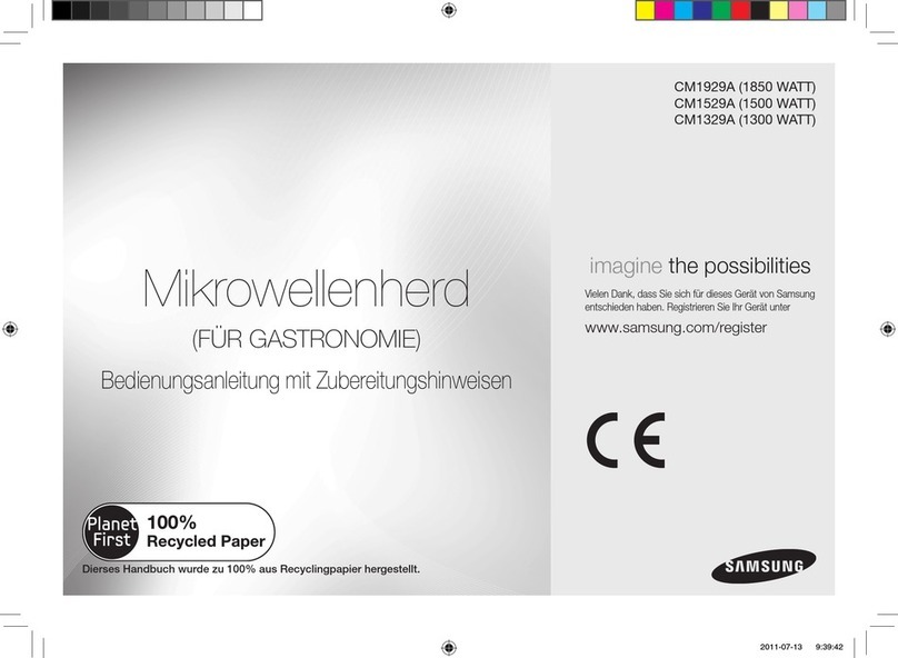 Samsung CM1529A Owner's instructions & cooking guide