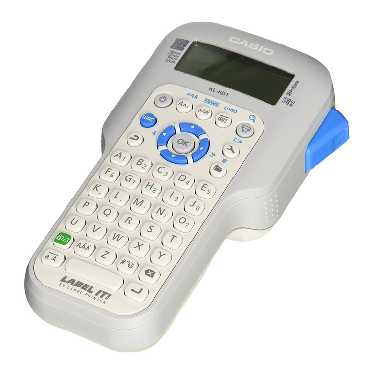 Casio KL-HD1 User manual
