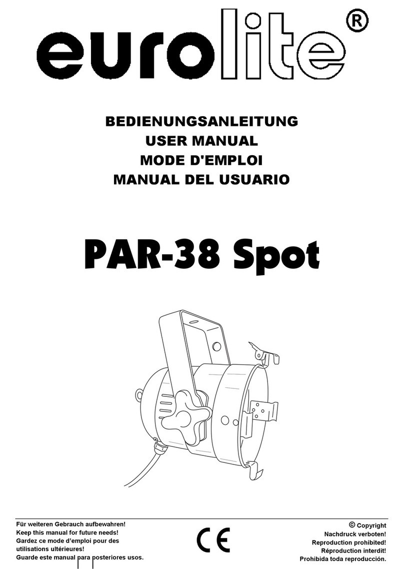 EuroLite PAR-38 Spot user manual EuroLite PAR-38 Spot user manual