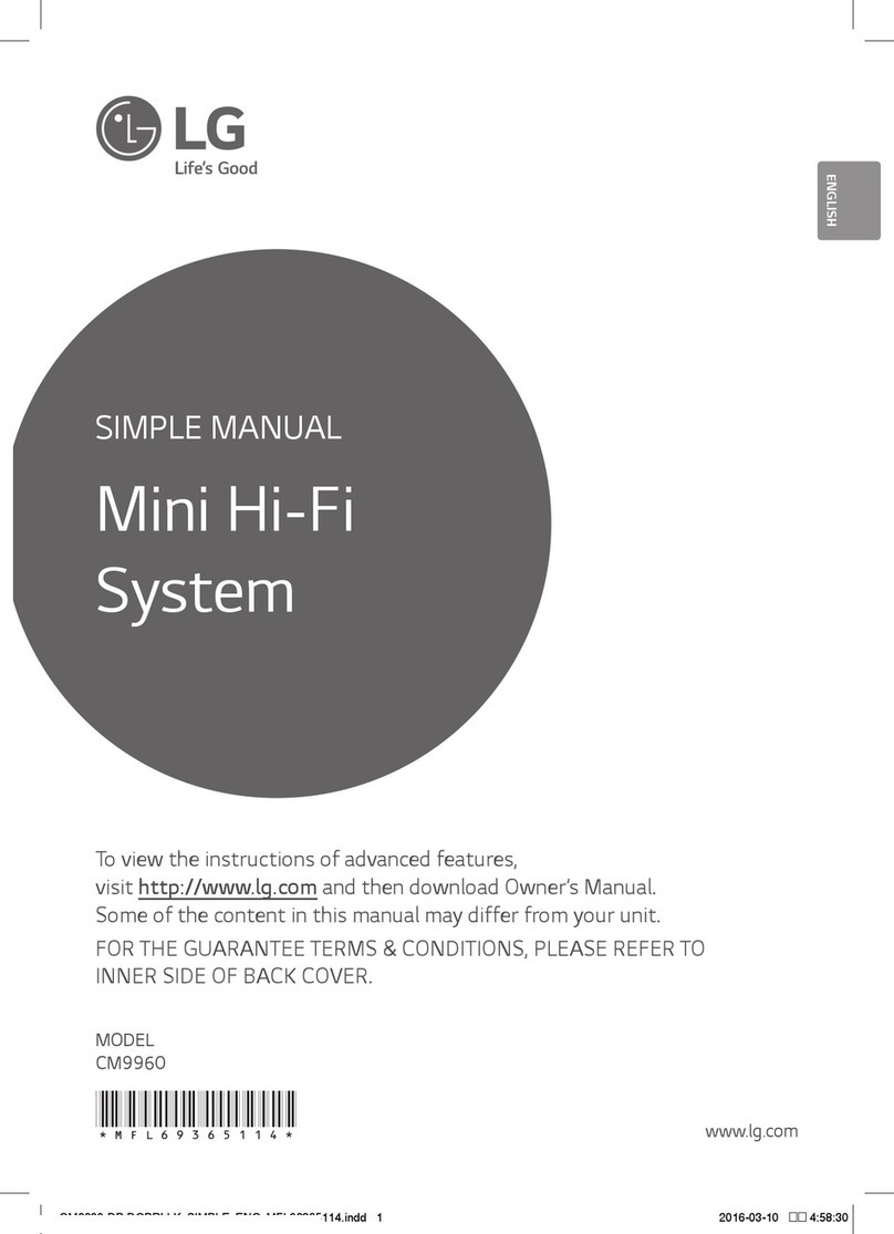 LG CM9960 Simple manual