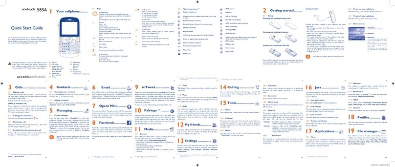 Alcatel 585A User manual