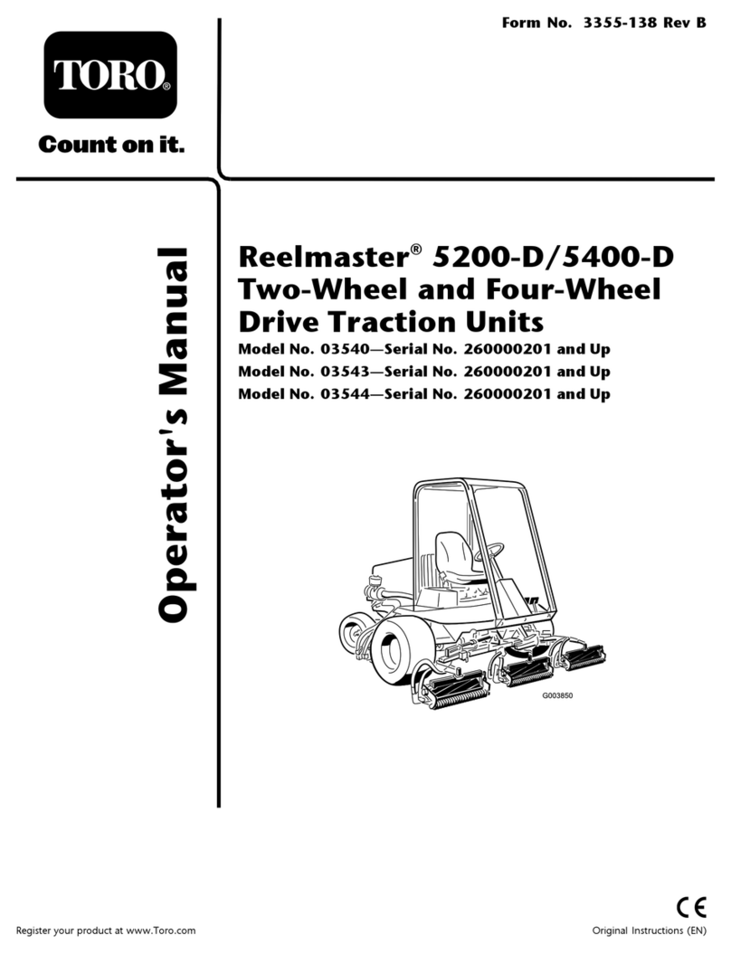 Toro 03540 Reelmaster 5200-D User manual