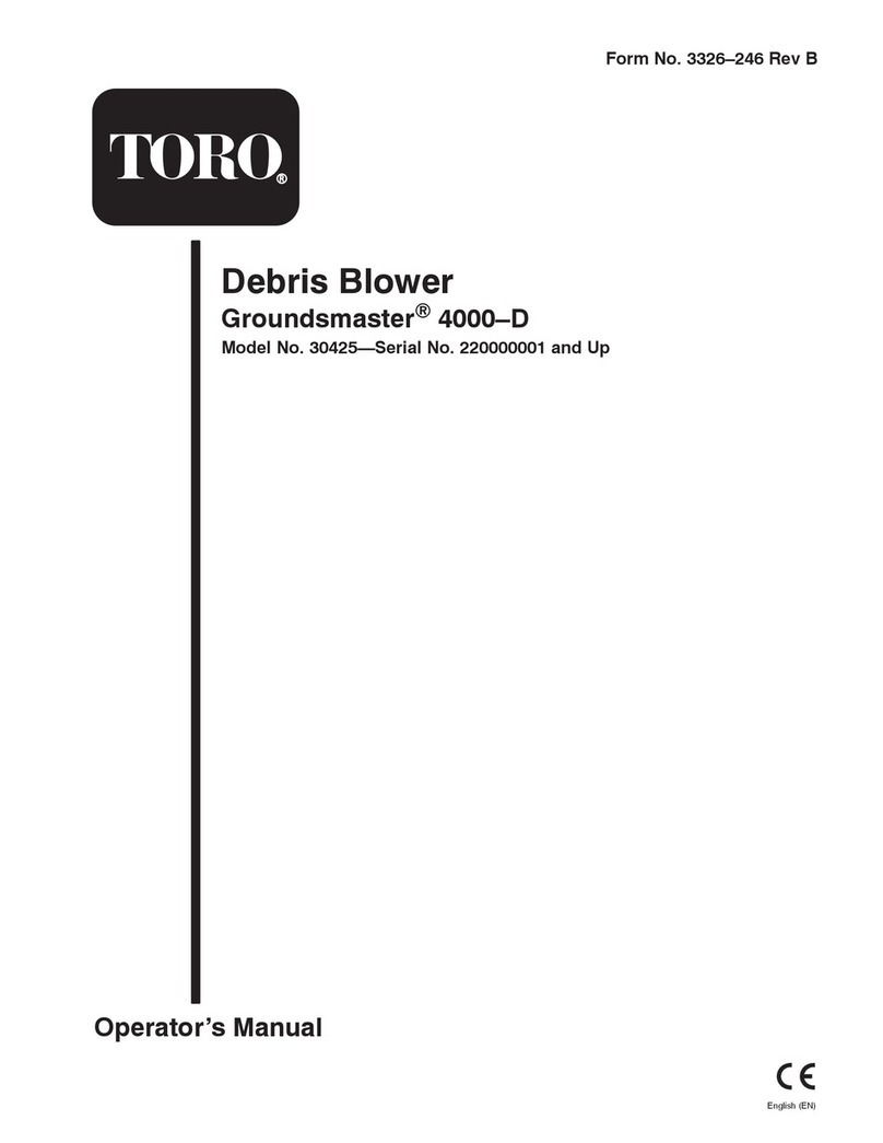 Toro Groundsmaster 4000-D Operator's manual