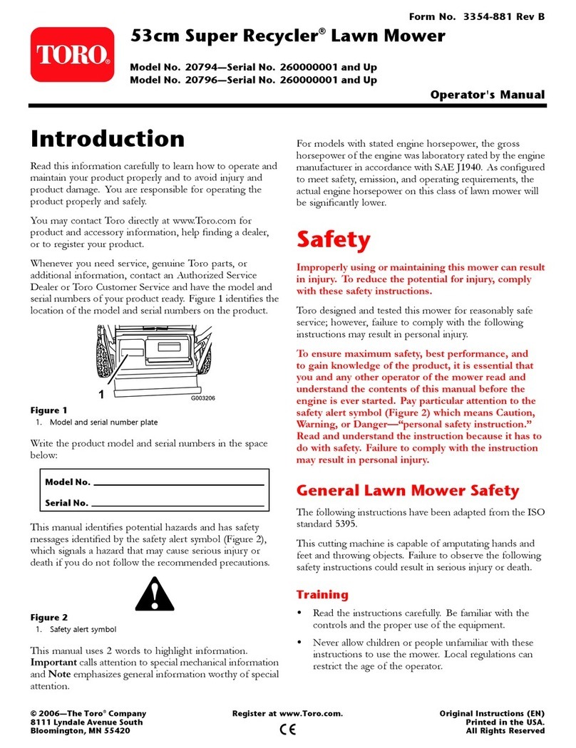 Toro Super Recycler 20794 User manual