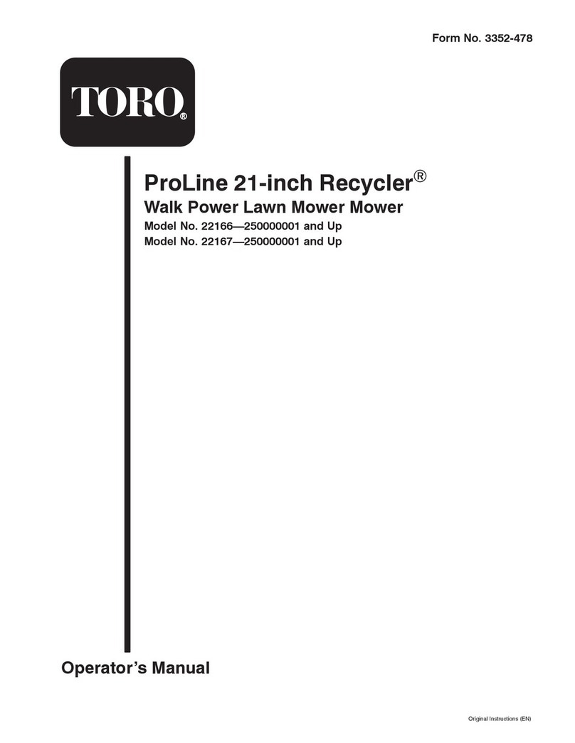 Toro ProLine 22166 User manual