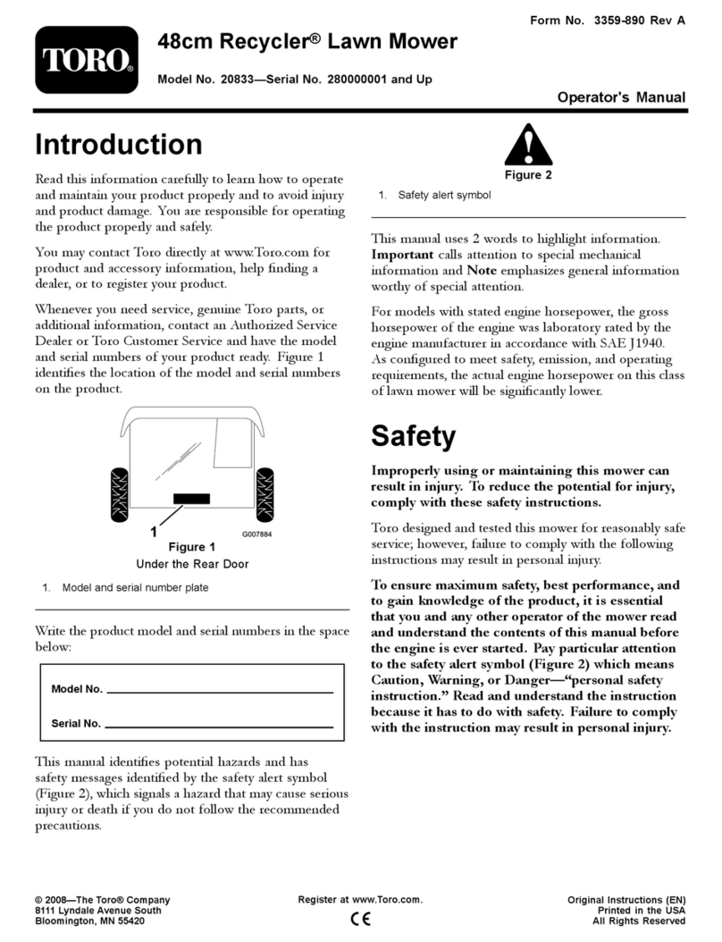 Toro 20833 User manual