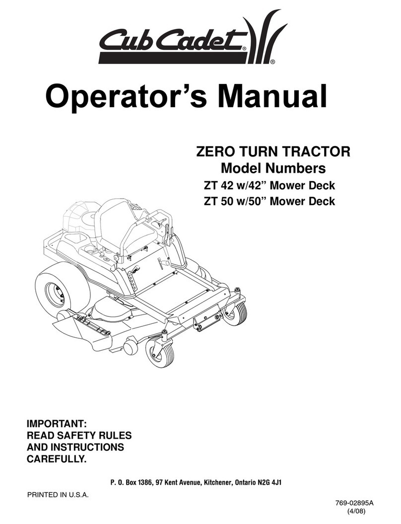 Cub Cadet ZT 42 User manual