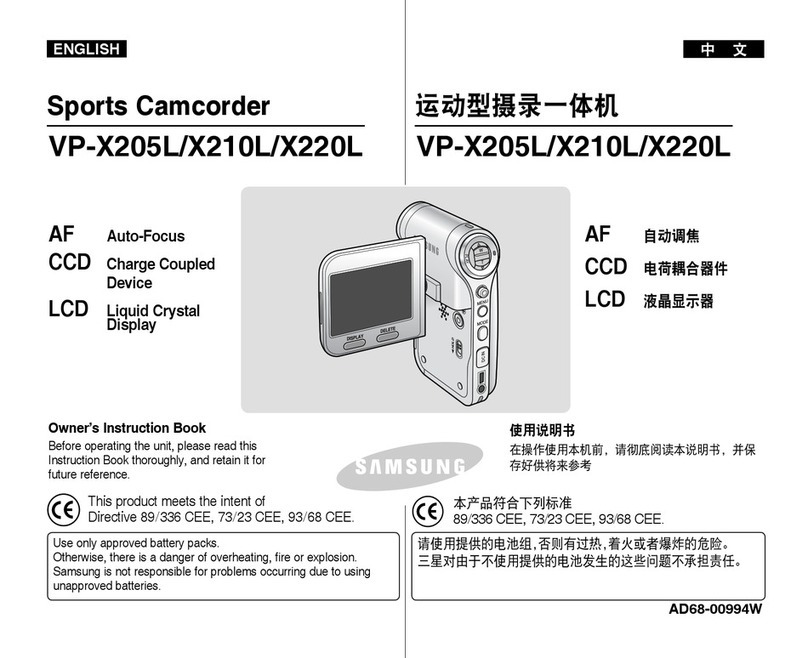 Samsung VP-X205L Owner's manual
