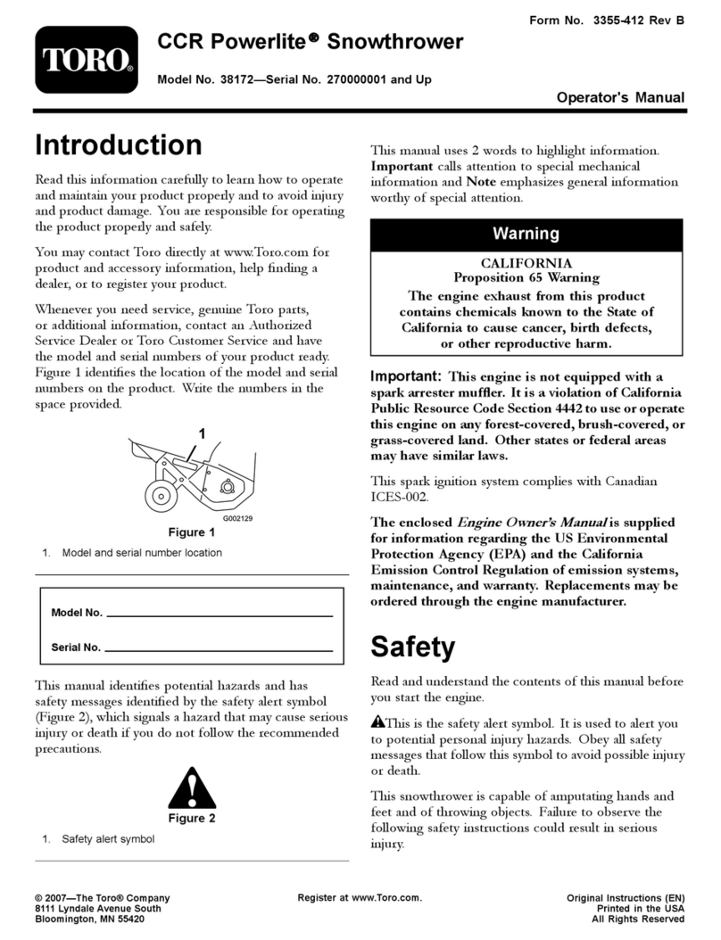 Toro CCR POWERLITE 38172 User manual