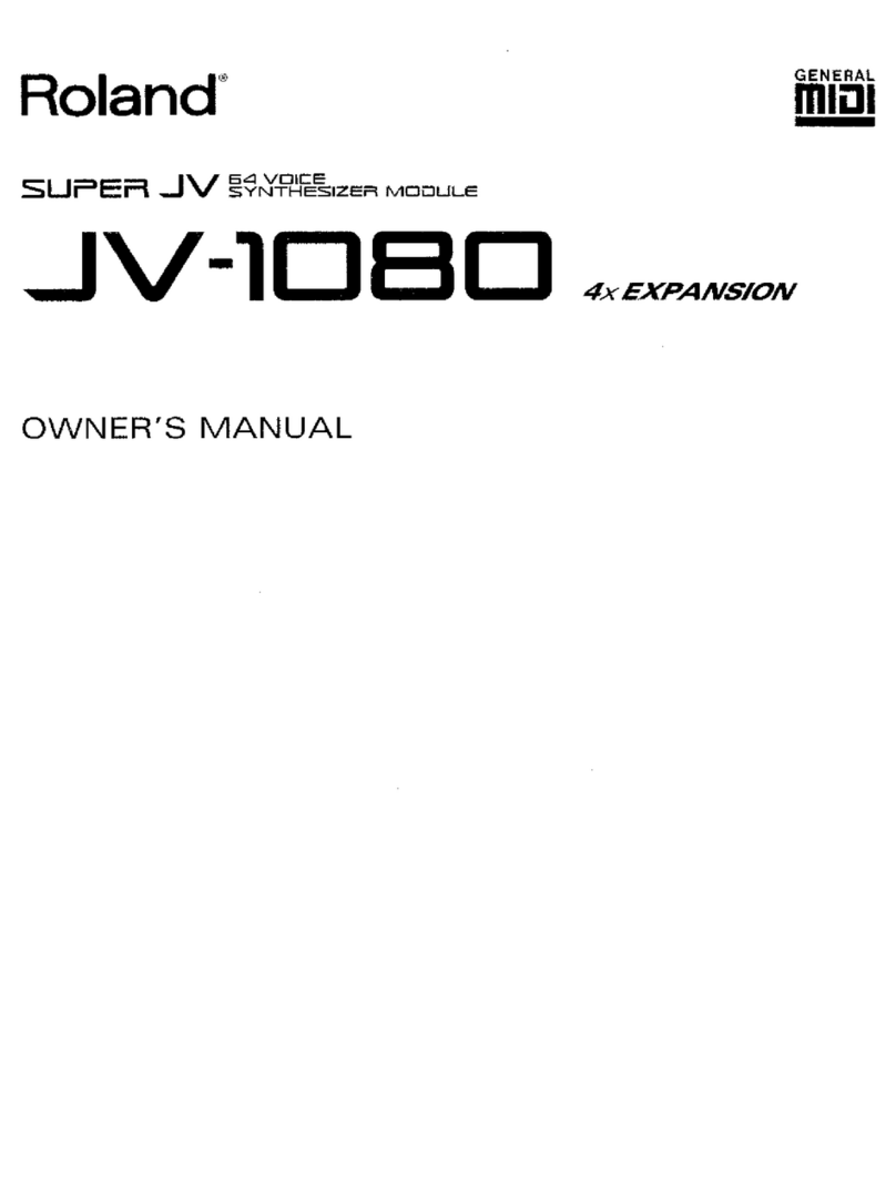 Roland JV-1080 User manual