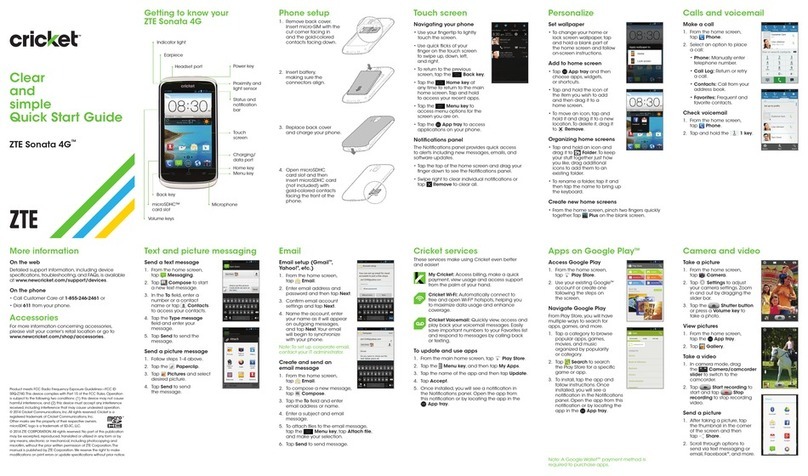 Zte Sonata 4G User manual
