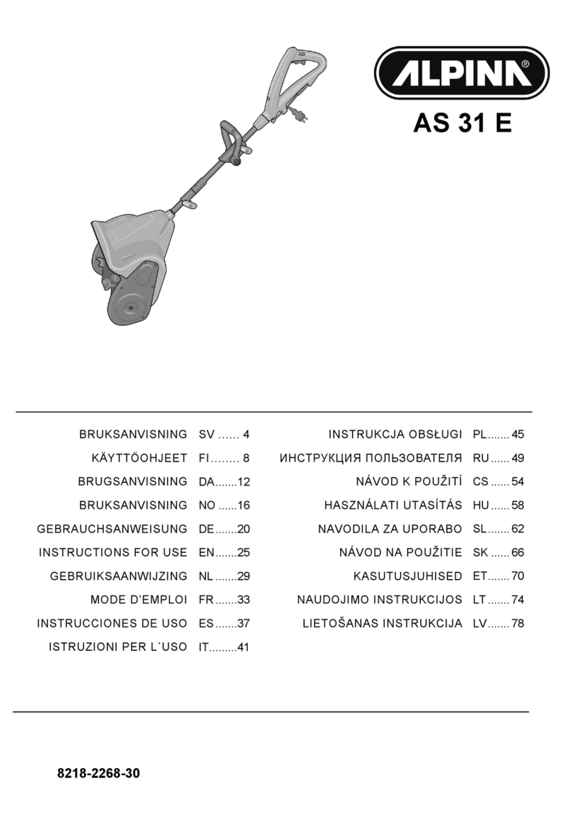 Alpina AS 31 E User manual