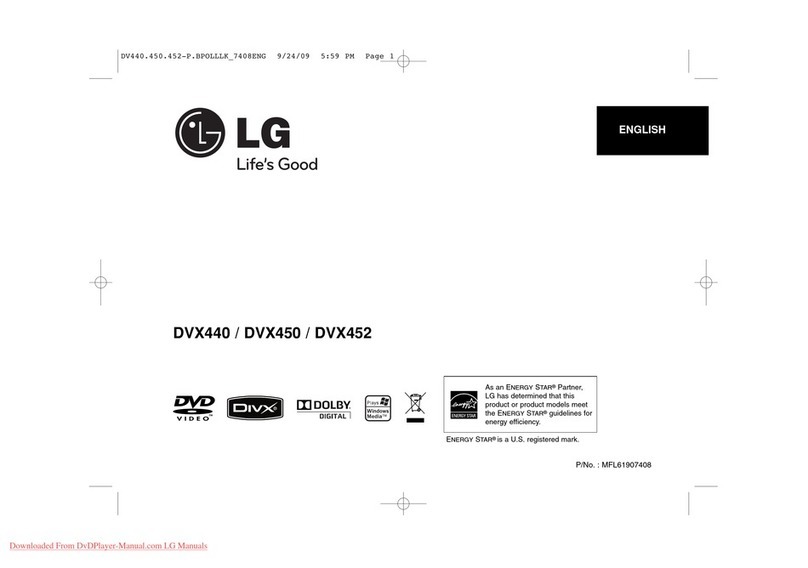 LG DVX440 User manual