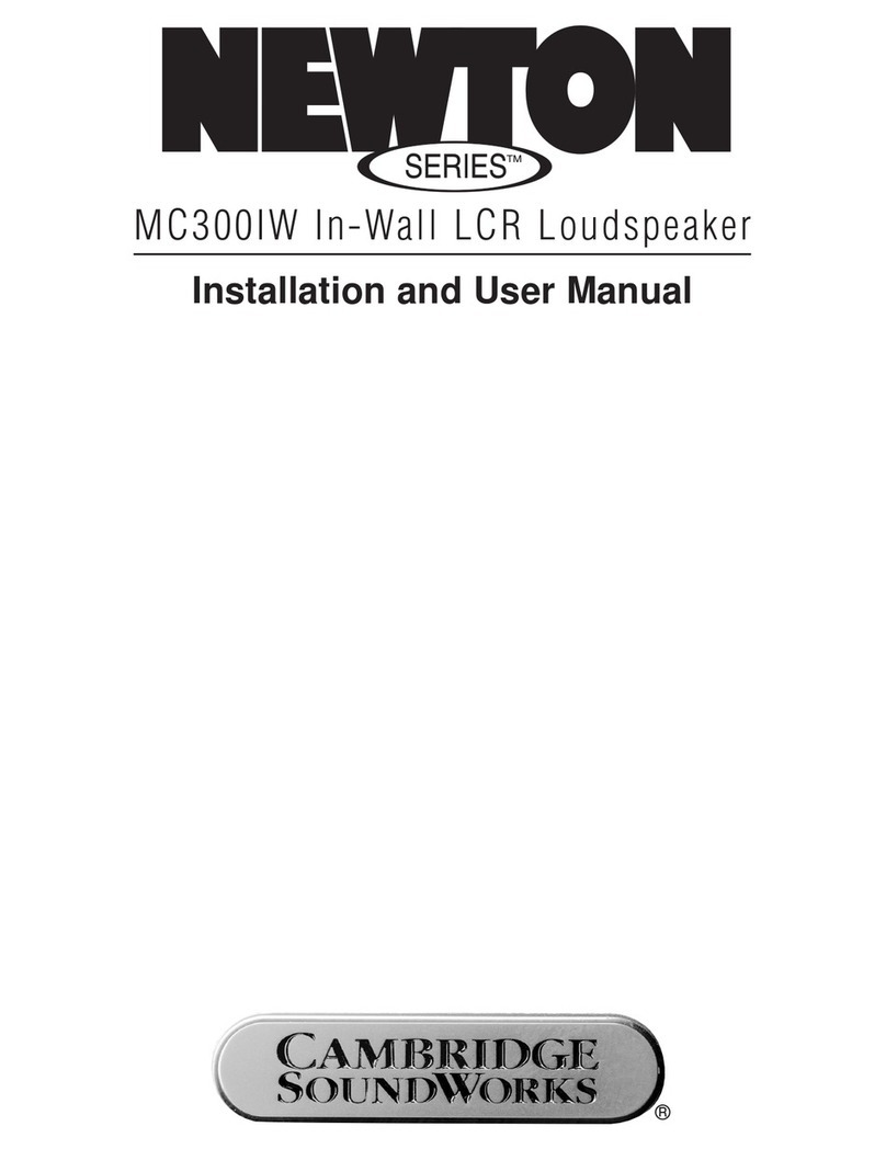 Newton MC300IW Installation and user manual