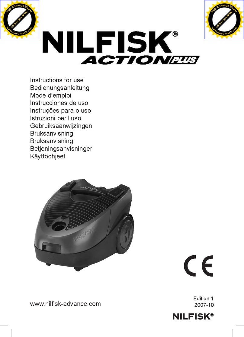 Nilfisk-Advance Action Plus User manual