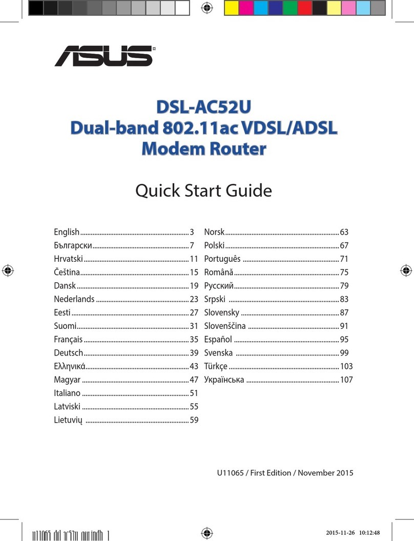 Asus DSL-AC52U User manual Asus DSL-AC52U User manual