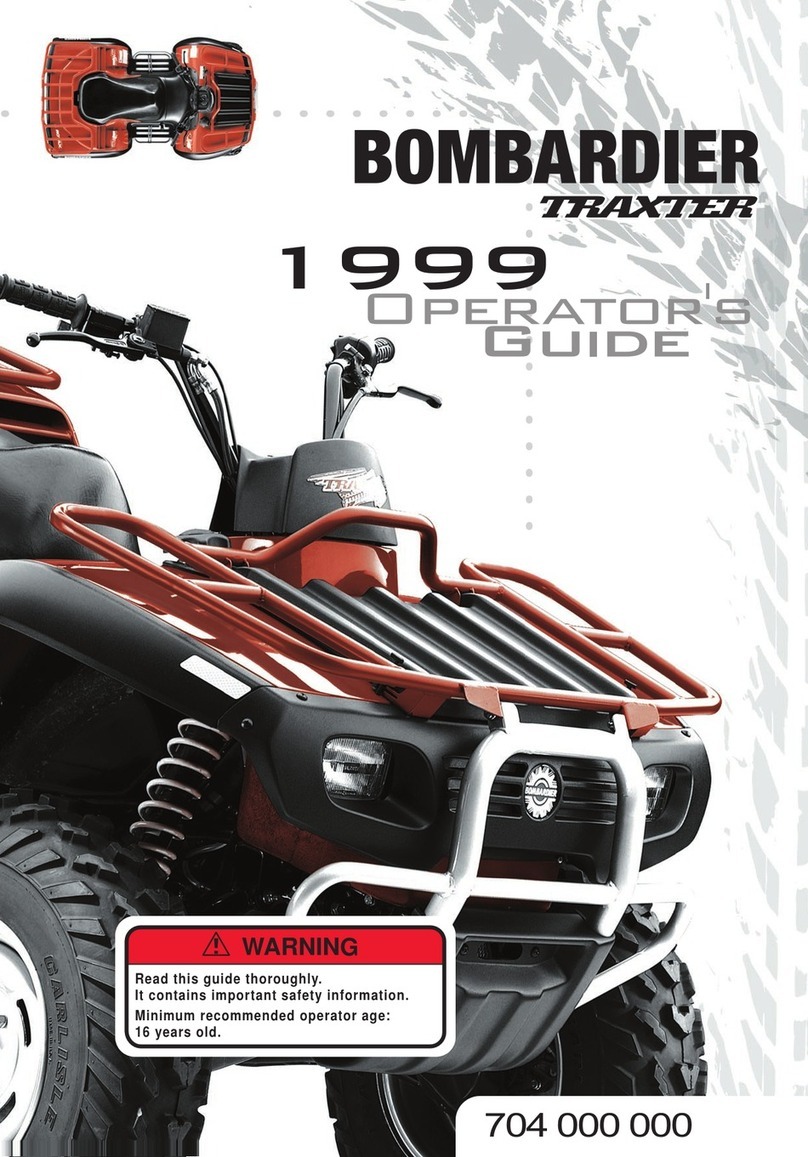 BOMBARDIER 1999 Traxter Operator's guide BOMBARDIER 1999 Traxter Operator's guide