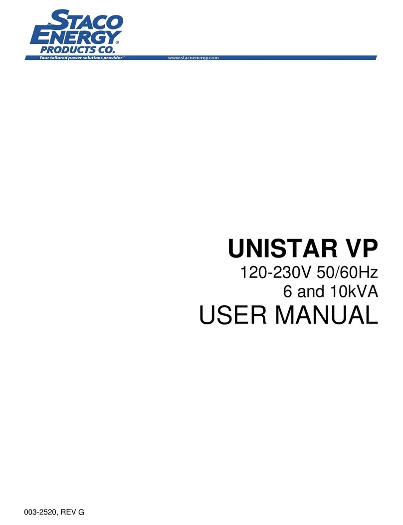 Staco Energy Unistar VP user manual