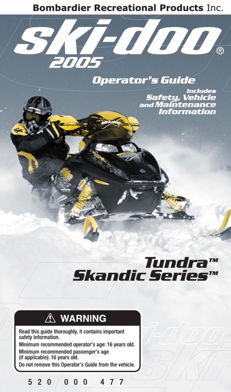 Ski-Doo Tundra Skandic Series Operator's guide