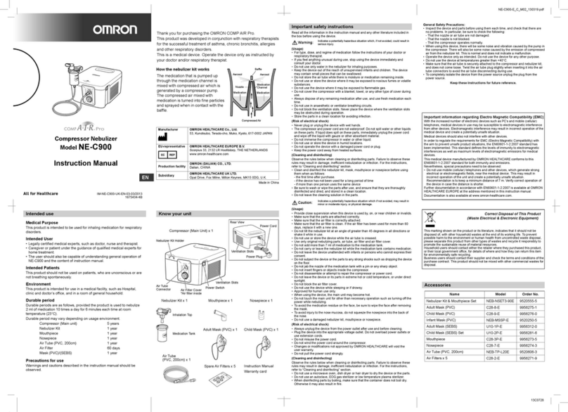 Omron NE-C900 User manual Omron NE-C900 User manual