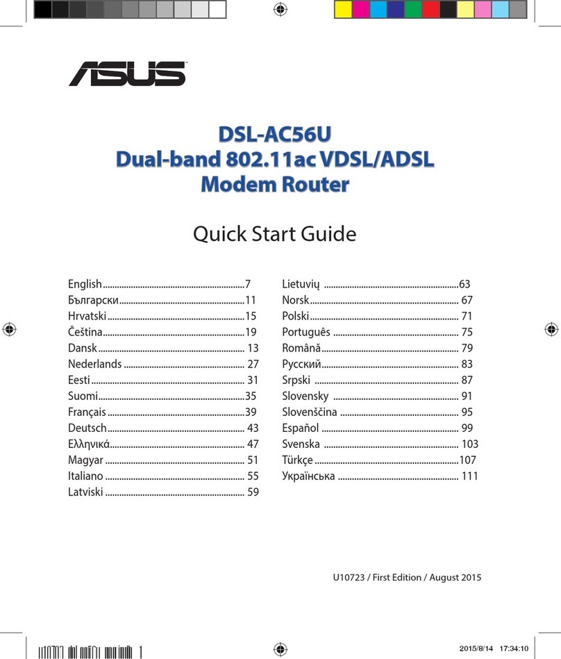 Asus DSL-AC56U User manual Asus DSL-AC56U User manual