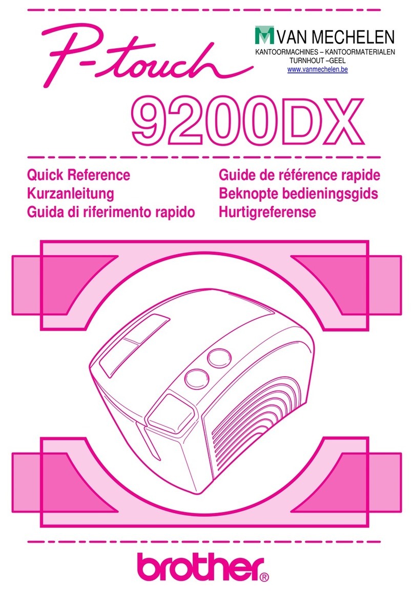 Brother P-touch PRO DX PT-9200DX User manual