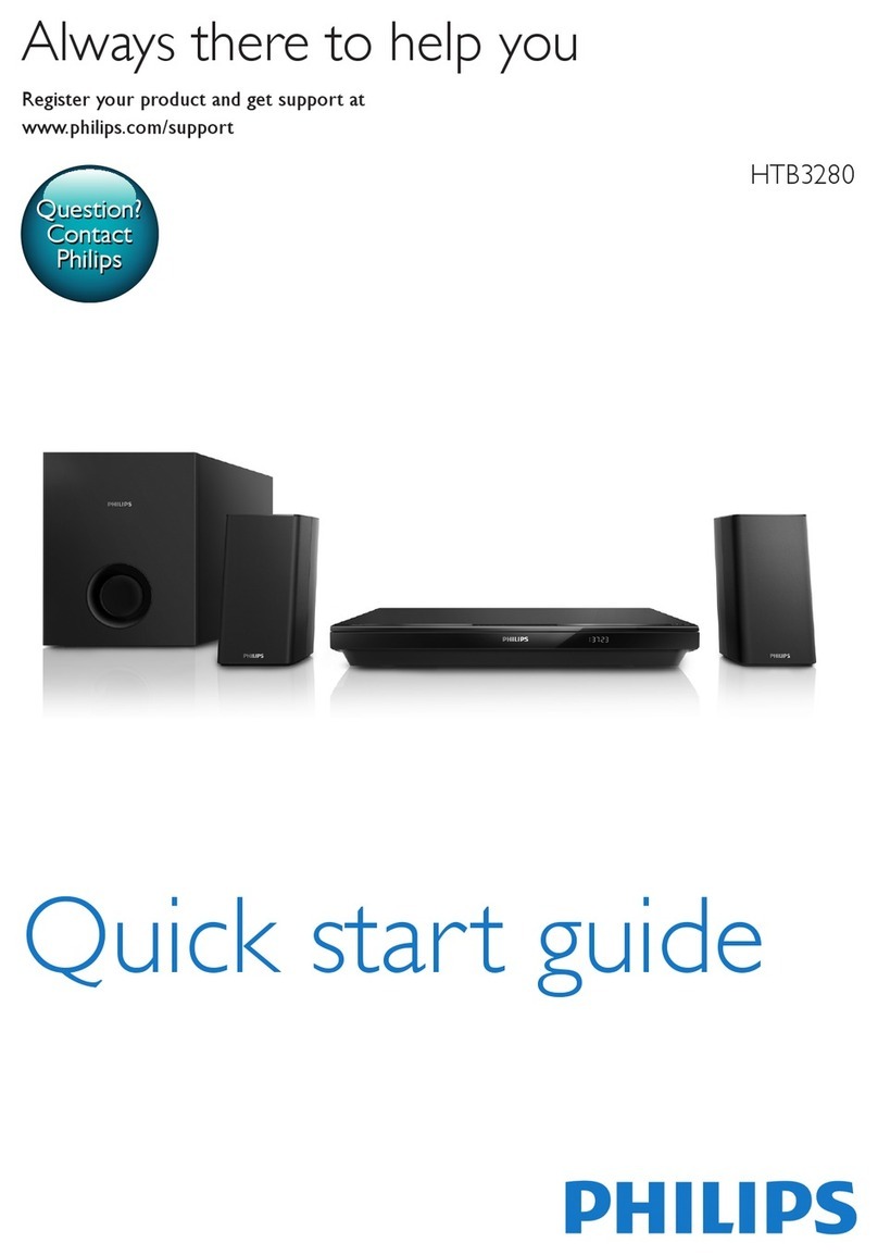 Philips HTB3280 quick start guide