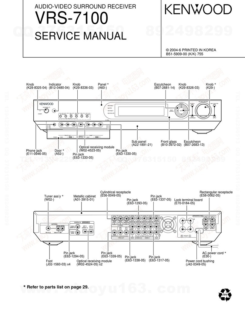 Kenwood VRS-7100 User manual