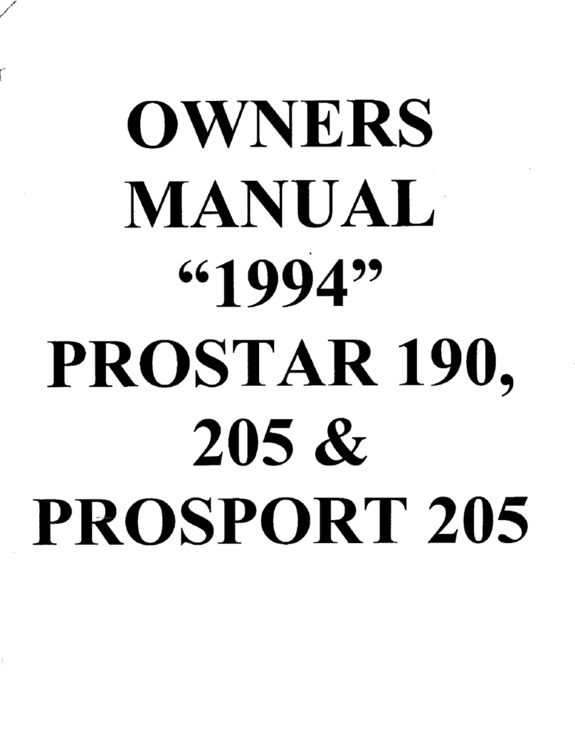 MasterCraft ProStar 190 User manual MasterCraft ProStar 190 User manual