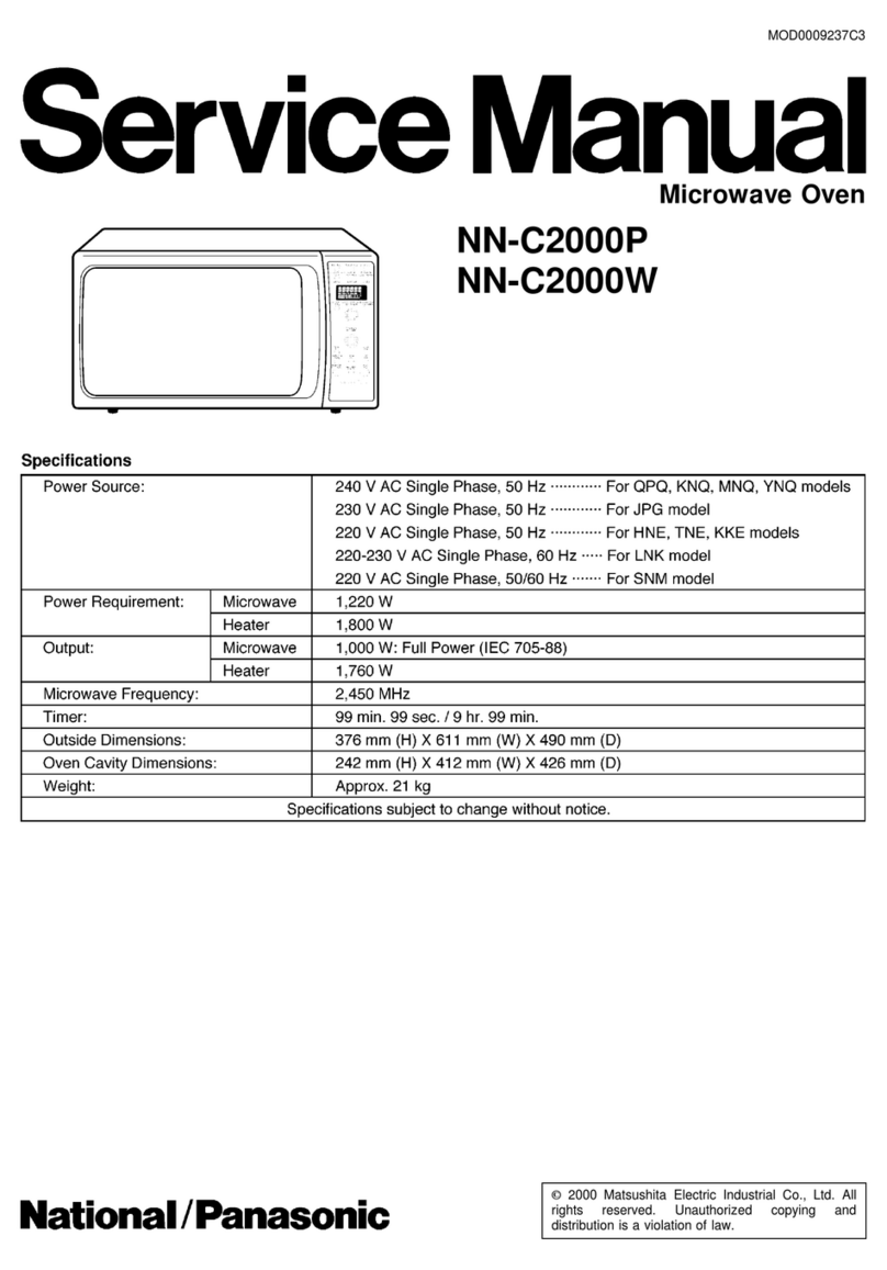 Panasonic NN-C2000P User manual