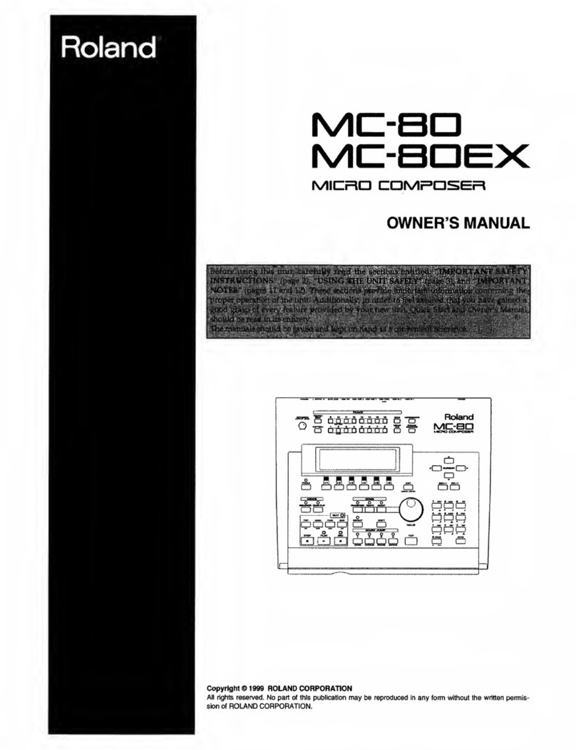 Roland Micro Composer MC-80EX owner's manual
