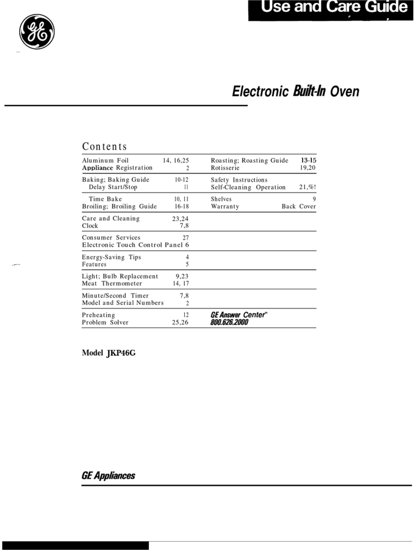 GE JKP46G User manual