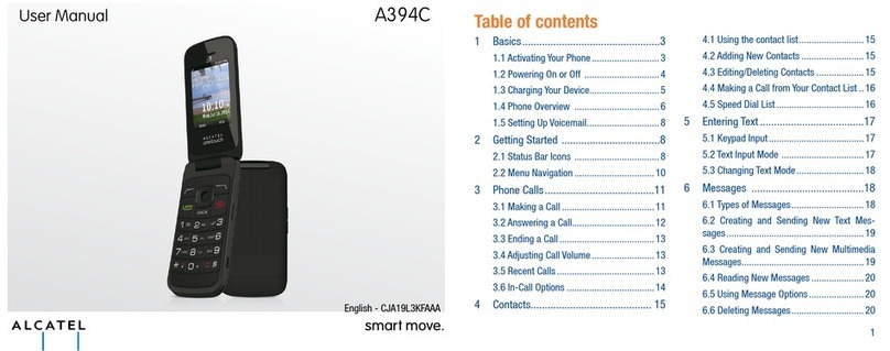Alcatel A394C User manual