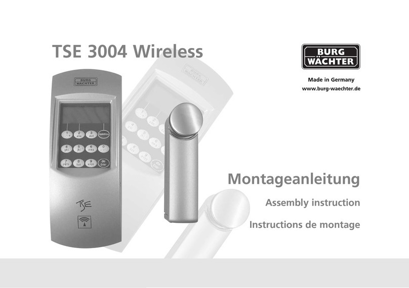 BURG WATCHER TSE 3004 Assembly instruction