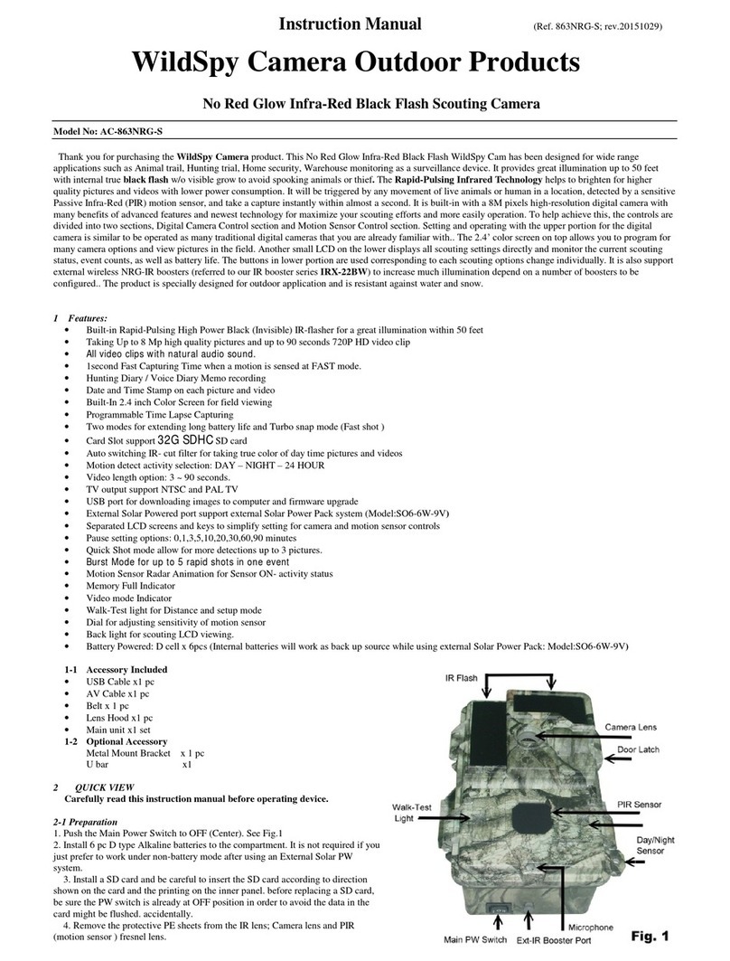 WILDSPY AC-863NRG-S instruction manual
