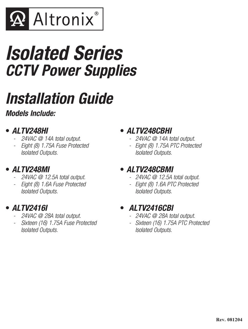Altronix ALTV248HI User manual