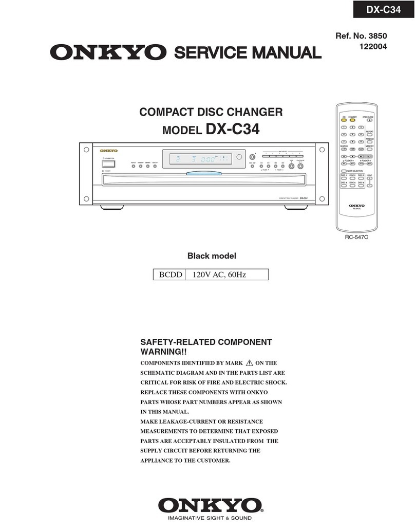 Onkyo DX-C34 User manual