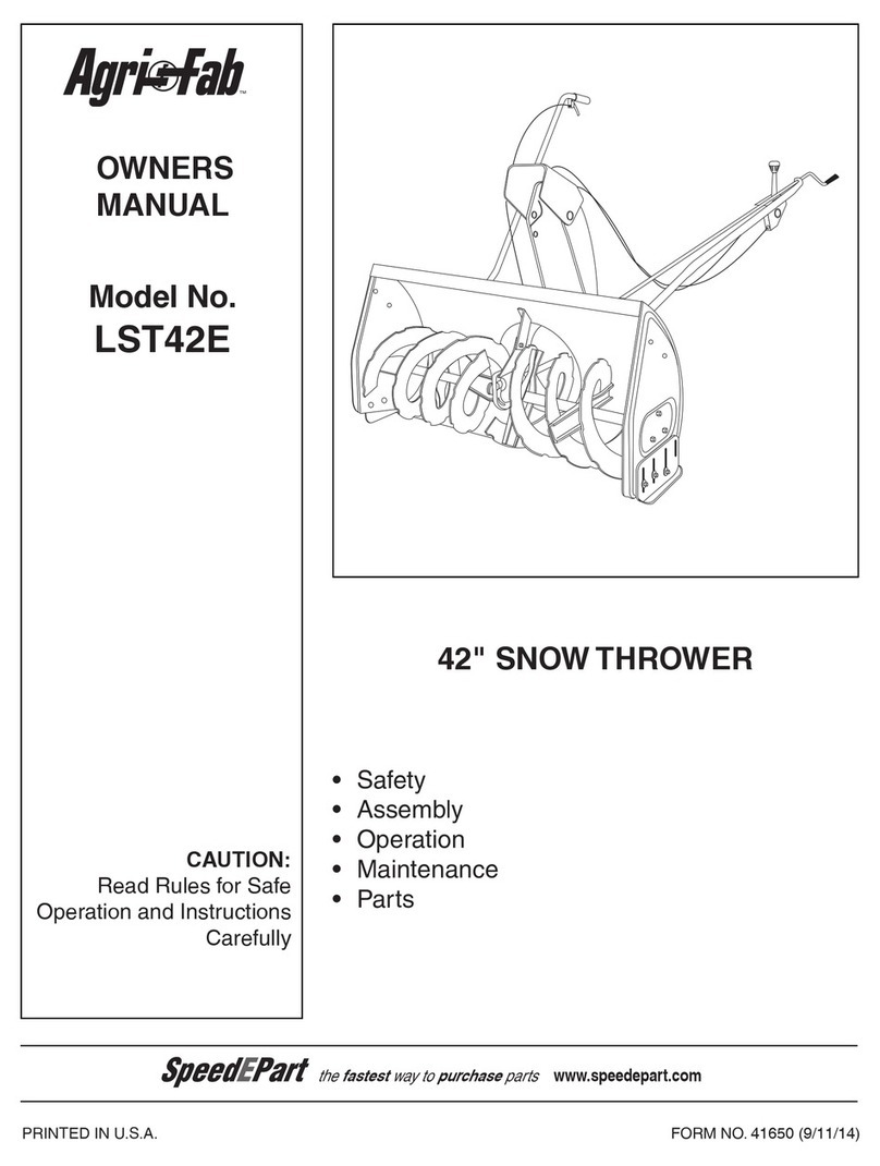 Agri-Fab LST42E owner's manual